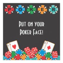 Poker party gambling invitation - Image 2