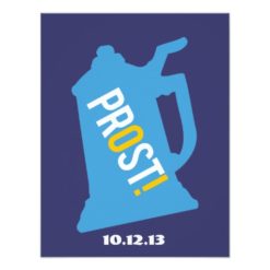 Prost Toast Mens 30th Birthday Party Invitation