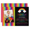 Rainbow Chalkboard 1st Birthday Card