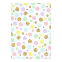 Rainbow Unicorn Birthday Invitation Pink Gold - Image 2