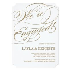 Rose Gold Engagement | Engagement Party Invitation
