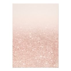 Rose gold faux glitter pink bachelorette party card - Image 2