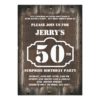 Rustic Birthday Surprise Party Invitation for Man