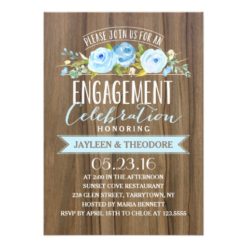 Rustic Engagement | Engagement Party Card