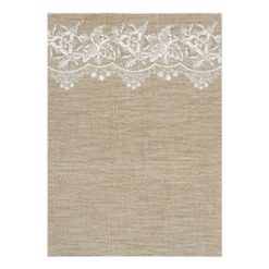 Rustic Jute and Lace Engagement Party Card - Image 2
