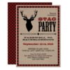 Rustic Stag Bachelor Party Card