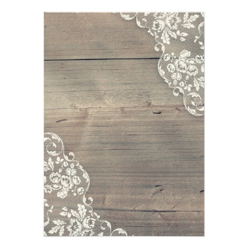 Rustic Sunflowers Wood Lace Rehearsal Dinner Card - Image 2