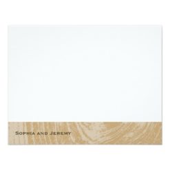 Rustic Wood Autumn Fall Wedding Thank You Card