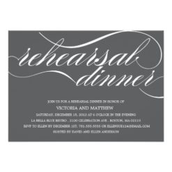 SCRIPT | REHEARSAL DINNER INVITATION