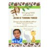 Safari Photo birthday party Invitation