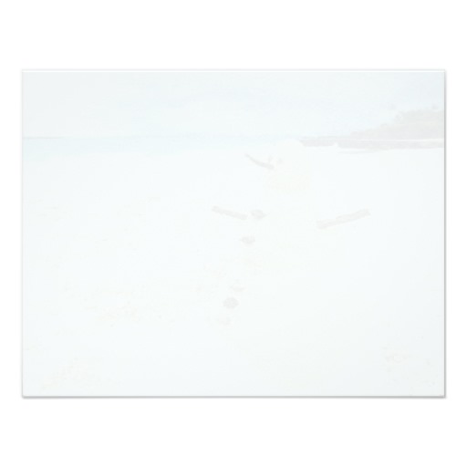 Sand Snowman Beach Thank You Card - Image 2