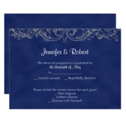 Sapphire and Silver 45th Anniversary Response Card