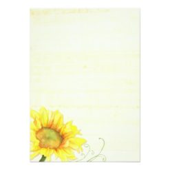 Sassy Country Sunflowers Rehearsal Dinner Card - Image 2