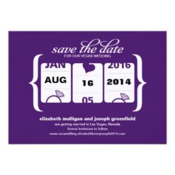 Slot Machine Save the Date - Wedding Invitation Card