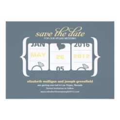 Slot Machine Save the Date - Wedding Invitation Card