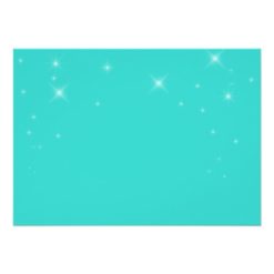 Sparkly Glitter Teal Bachelorette Party Invitation - Image 2