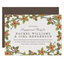 Spring Buds Engagement Party Invite