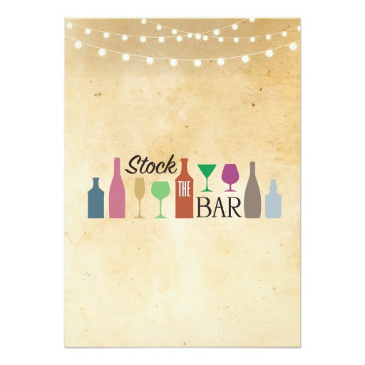 Stock The Bar Lights Party Engagement Invitation - Image 2