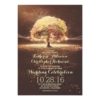 String Lights Tree Elegant Vintage Fall Wedding Invitation Card