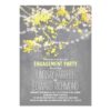 String lights cute and fancy engagement party card