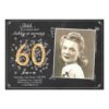 Surprise 60 birthday invitation Chalkboard Rustic