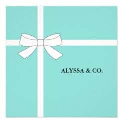 Teal Blue Here Comes The Bride Party Invitation