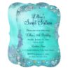 Teal Ocean Jewel Sweet 16 Birthday Party 2 Card