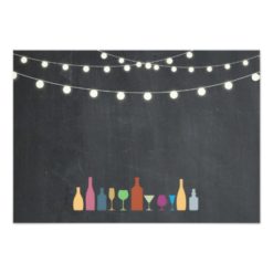 Thank You Cards Stock The Bar Lights Drinks Chalk - Image 2