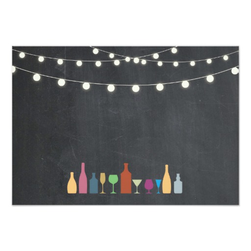 Thank You Cards Stock The Bar Lights Drinks Chalk - Image 2