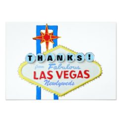 Thank You Las Vegas Newlyweds Card