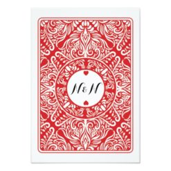 Thank You Playing Cards Ace Of Hearts Red - Image 2