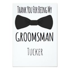 Thank you for being my Groomsman Card