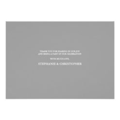 Timeless Chic Wedding Thank You Three Photo Card - Image 2