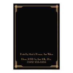 Tiny Gatsby Art Deco Bachelorette Party Invite - Image 2