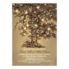 Tree and String Lights Rustic Country Wedding Invitation Card