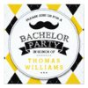 Trendy Mustache Bachelor Party Invitations