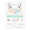 Tribal Antler Wild One 1st Birthday Invitations