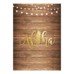 Tropical Luau Aloha Floral Engagement Party Invite - Image 2