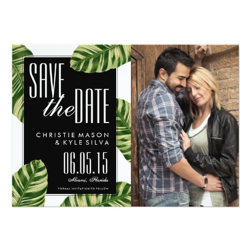 Sale 50 Off Tropical Palm Tree Beach Wedding Save the Date Card