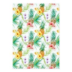 Tropical Pineapple & Hibiscus Bachelorette Party Card - Image 2