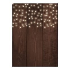 Twinkle lights rustic night rehearsal dinner card - Image 2