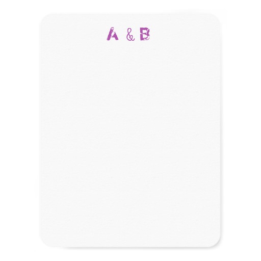 Two Palm Trees Purple Wedding Thank You Cards - Image 2