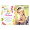 Two-tti frutti party invite Tutti fruity birthday