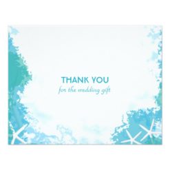 Undersea Stars Wedding Thank You Cards