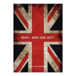 Union Jack UK Flag Bachelor Party Card - Image 2