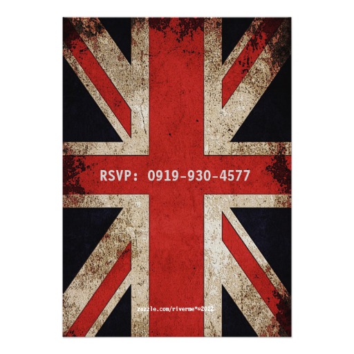 Union Jack UK Flag Bachelor Party Card - Image 2