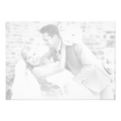 PHOTO THANK YOU hand lettered modern gray ombre Card - Image 2