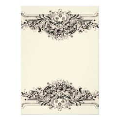 Vintage Ornament Engagement Party Card - Image 2