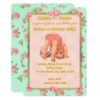Vintage Playful Girl Birthday Invitations 1st One