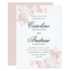 Vintage floral wedding invitation